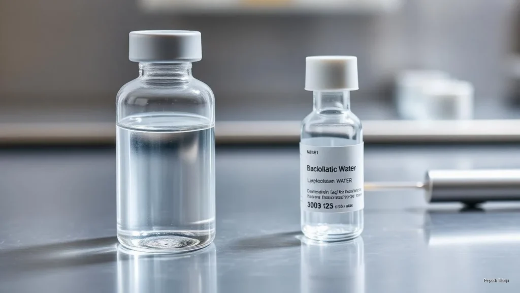 Rekonstitucija liofiliziranog peptida bakteriostatskom vodom u laboratoriji — GHK-Cu vodič